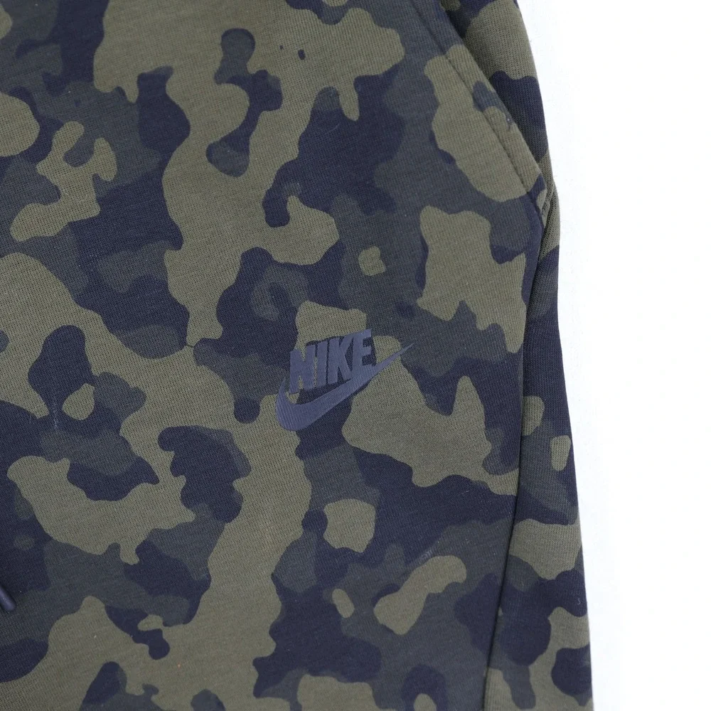 Nike Sportswear Tech Fleece Camo Jogger Pants Mens Large Green CJ5981-222